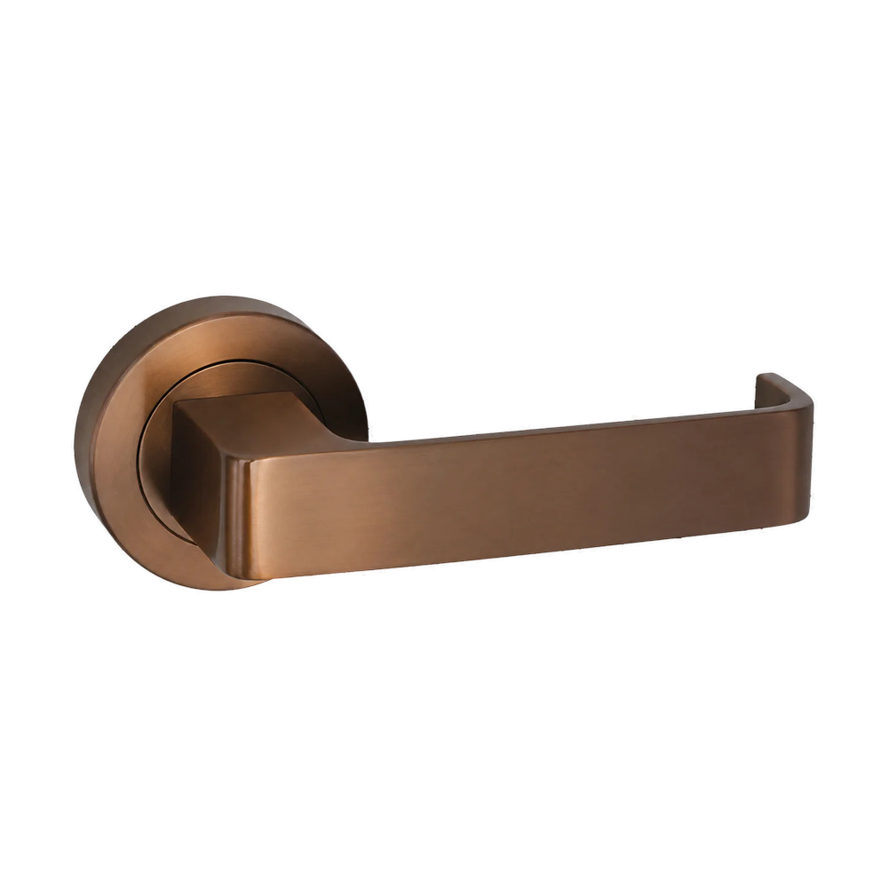 Architectural Lever 316SS Bronze Satin Rose Gold 52mm in Bronze PVD