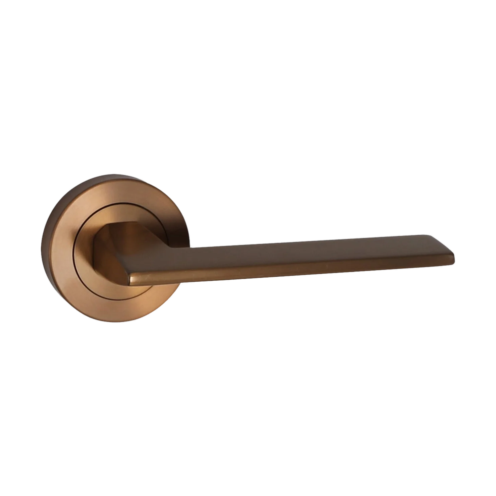 Architectural Lever 316SS Bronze Satin Rose Gold 52mm in Bronze PVD