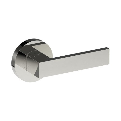 BAR Door Handles on Ø65mm Rose (Latch/Lock Sold Seperately) in Polished Stainless Steel