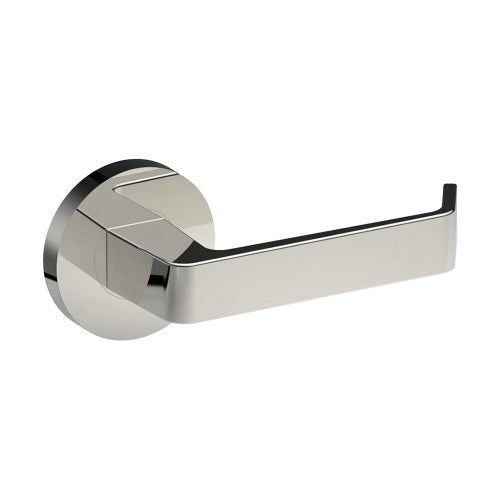 DIJON Door Handles on Ø65mm Rose (Latch Sold Seperately) in Polished Stainless Steel