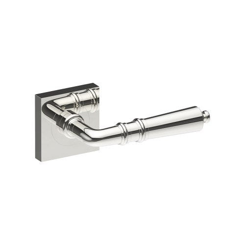 LATINA Door Handles on Square Rose Concealed Fix Rose (Latch/Lock Sold Seperately) in Polished Stainless Steel