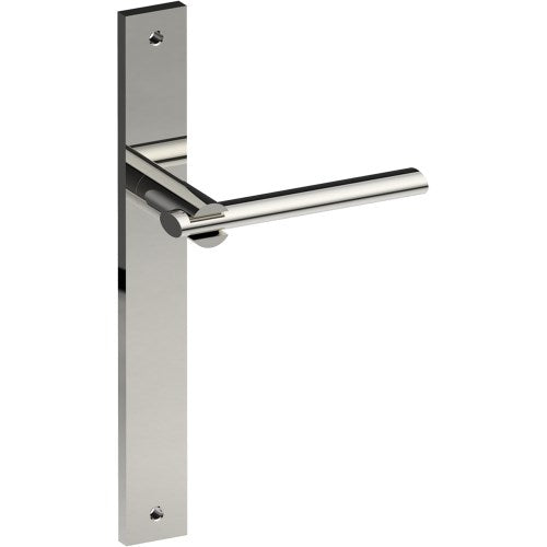 PRONTO Door Handle on B02 INTERNAL European Standard Backplate, Visible Fixing (Half Set) in Polished Stainless Steel