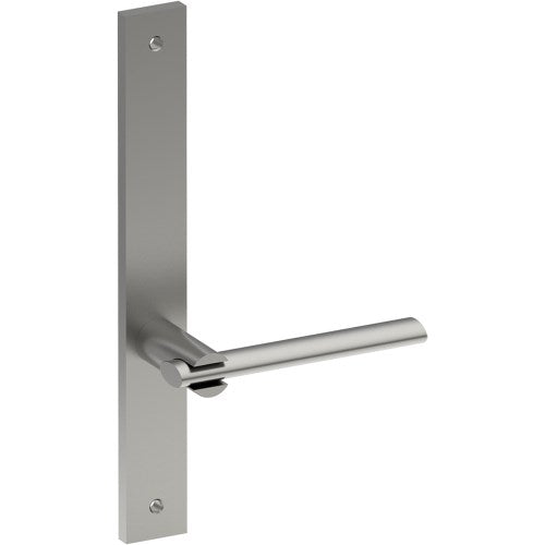 PRONTO Door Handle on B02 INTERNAL Australian Standard Backplate, Visible Fixing (Half Set) in Satin Stainless