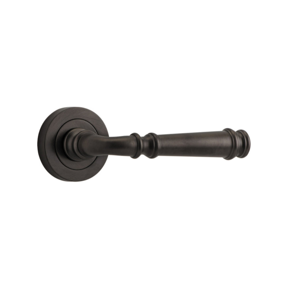Door Lever Verona Round Rose Pair Signature Brass D52xP59mm
(Latch/Lock Sold Separately) in Signature Brass
