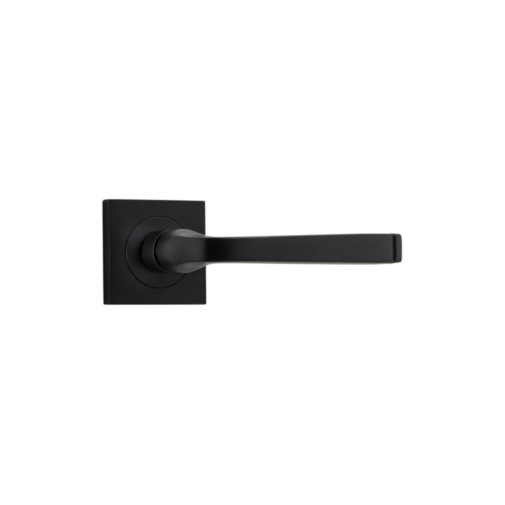 Door Lever Annecy Square Rose Pair Matt Black H52xW52xP65mm
(Latch/Lock Sold Separately) in Matt Black