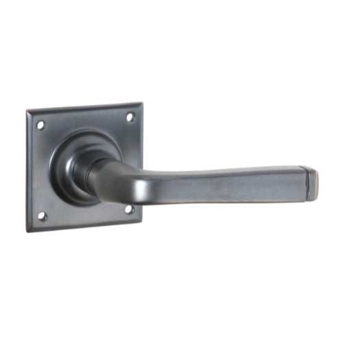 Door Lever Menton Square Rose Pair Antique Copper H60xW60xP70mm
(Latch/Lock Sold Separately) in Antique Copper