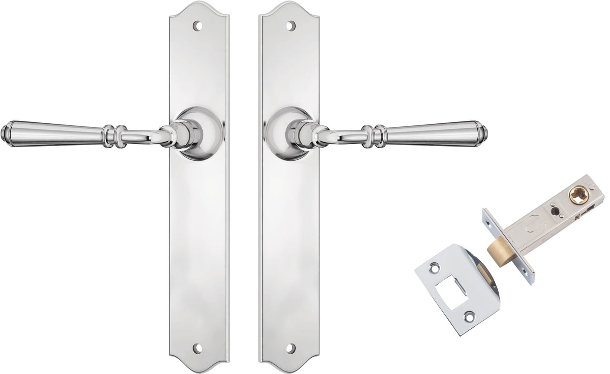Door Lever Reims Chrome Plated Passage Set in Chrome Plated