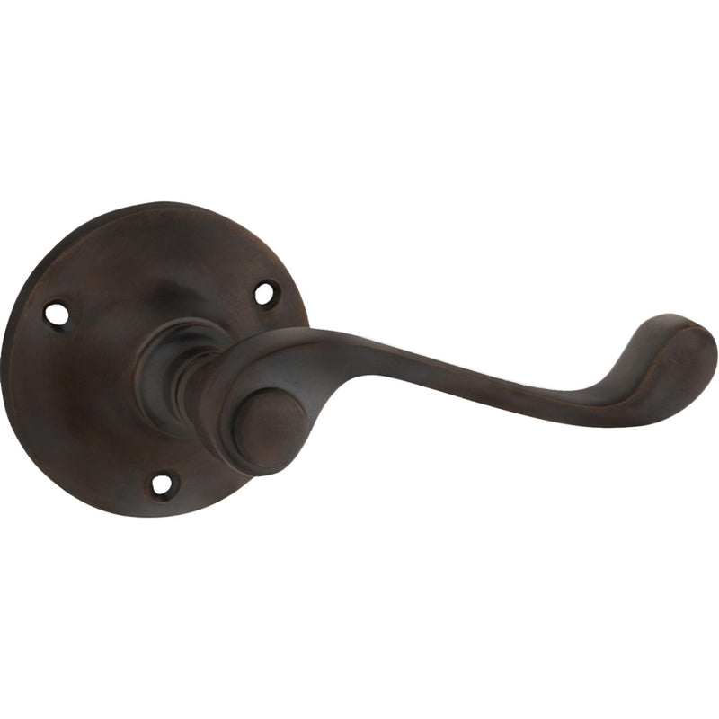 Door Lever Milton Round Rose Pair Antique Brass D63xP68mm
(Latch/Lock Sold Separately) in Antique Brass