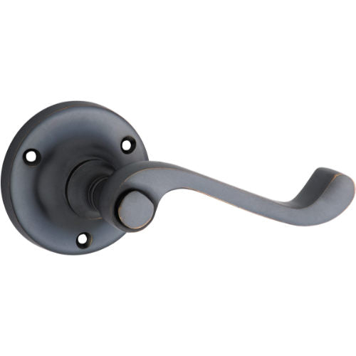 Door Lever Milton Round Rose Pair Antique Copper D63xP68mm
(Latch/Lock Sold Separately) in Antique Copper