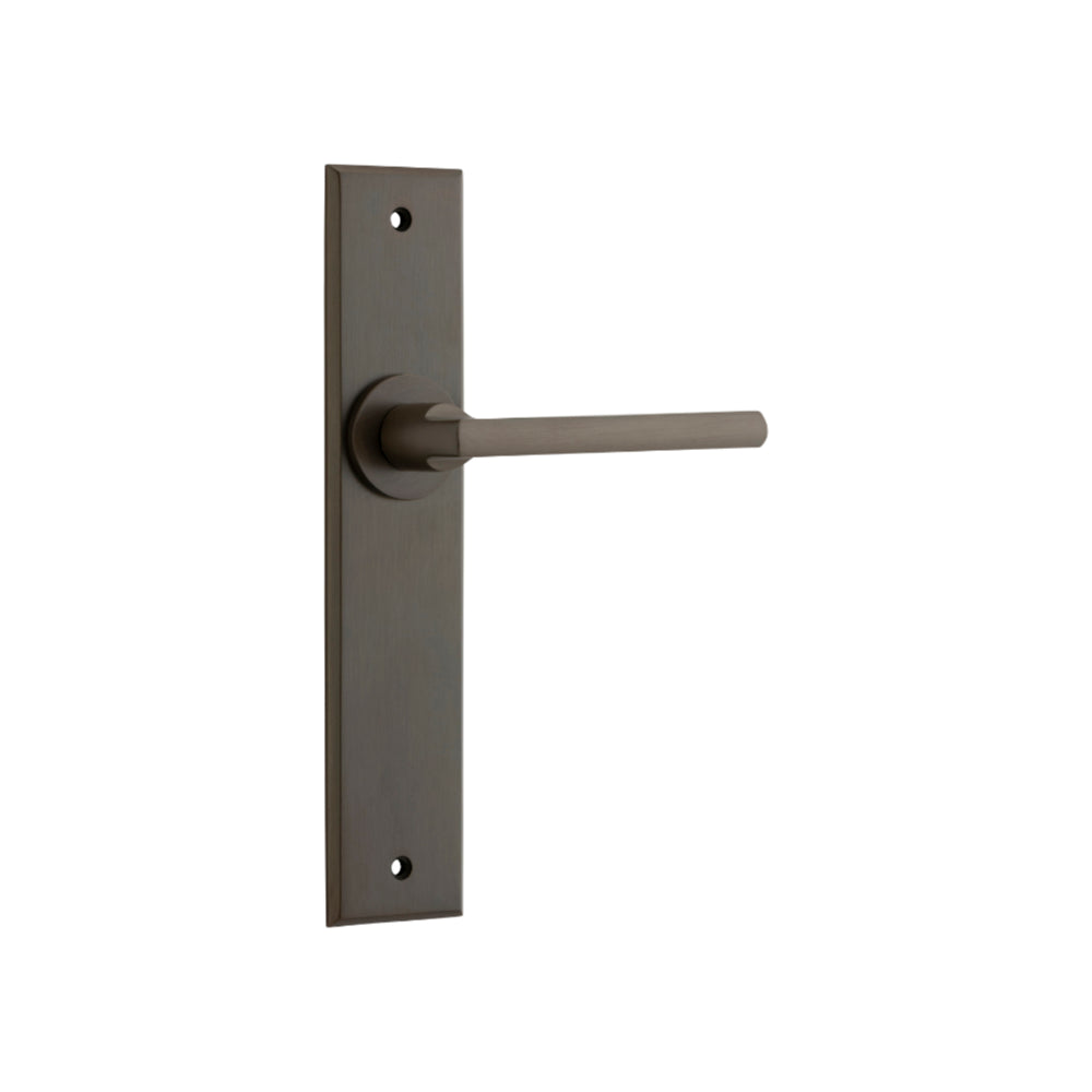 Baltimore Chamfered Latch Signature Brass H240xW50xP55mm in Signature Brass