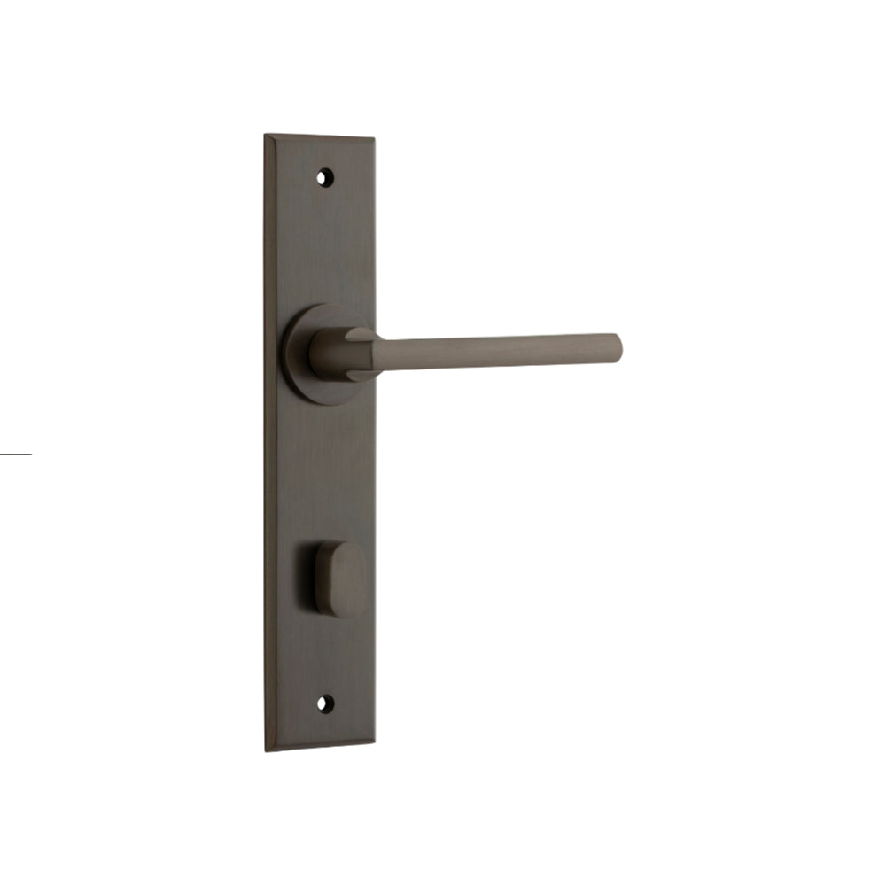 Baltimore Chamfered Privacy Signature Brass 85mm 240x50xP55mm in Signature Brass