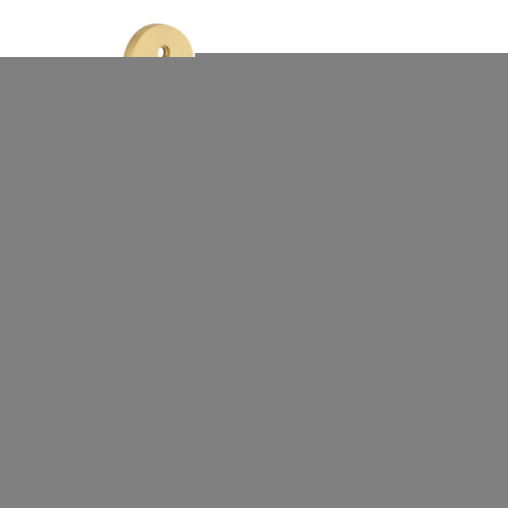 Door Lever Osaka Oval Privacy Pair Brushed Brass CTC85mm H240xW40xP55mm in Brushed Brass