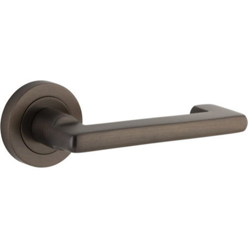Door Lever Baltimore Return Round Rose Signature Brass D52xP58mm
(Latch/Lock Sold Separately) in Signature Brass