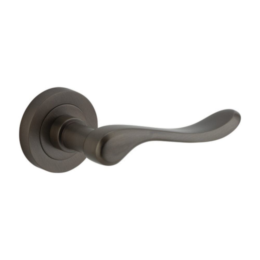 Door Lever Stirling Round Rose Signature Brass D52xP64mm
(Latch/Lock Sold Separately) in Signature Brass