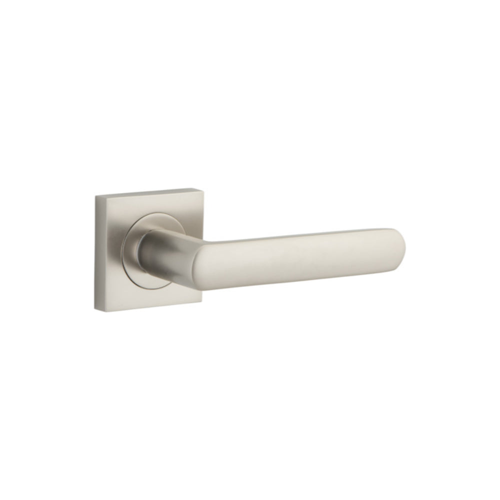 Door Lever Osaka Square Rose Satin Nickel H52xW52xP55mm
(Latch/Lock Sold Separately) in Satin Nickel