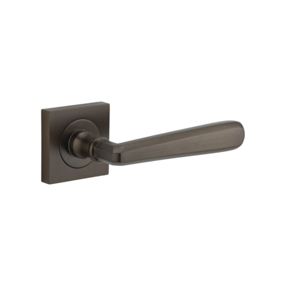 Door Lever Copenhagen Square Rose Signature Brass H52xW52xP61mm
(Latch/Lock Sold Separately) in Signature Brass