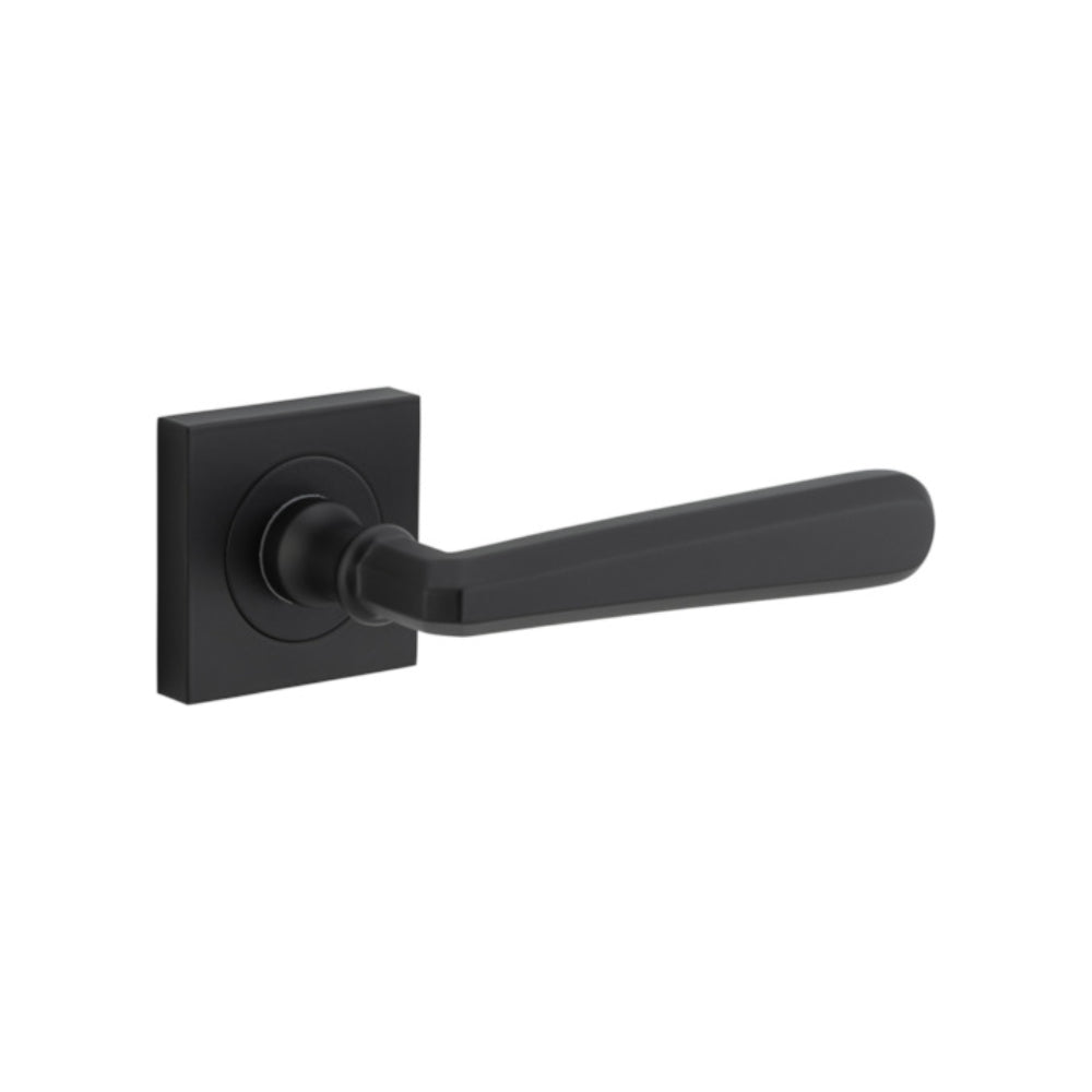 Door Lever Copenhagen Square Rose Matt Black H52xW52xP61mm
(Latch/Lock Sold Separately) in Matt Black