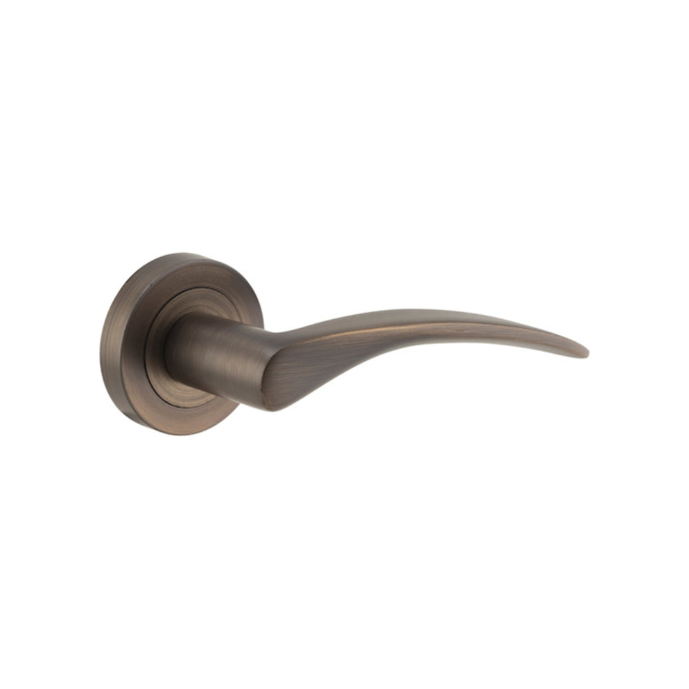 Door Lever Oxford Round Rose Pair Signature Brass D52xP64mm
(Latch/Lock Sold Separately) in Signature Brass