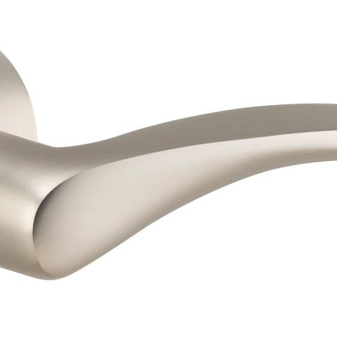 Door Lever Oxford Round Rose Pair Satin Nickel D52xP64mm
(Latch/Lock Sold Separately) in Satin Nickel