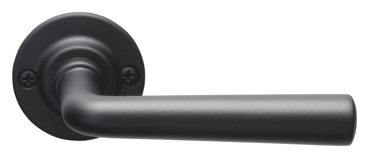 TIMELESS 1925GRR50 sprung lever handle on rose satin black in Satin Black
