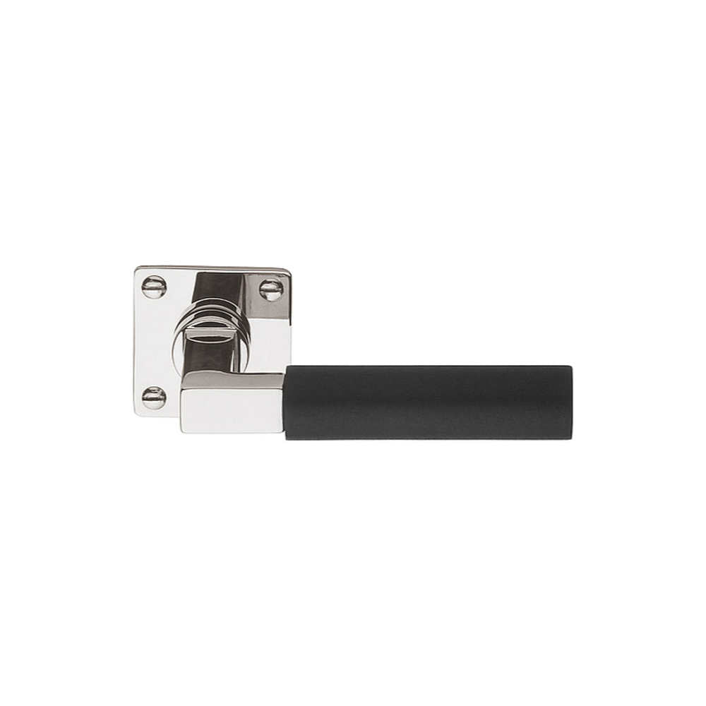 TIMELESS 1930MRV45 unsprung lever handle on rose bright nickel/ebony wood in Bright Nickel / Ebony Wood
