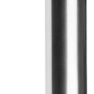 Formani NOUR EV365 single entrance pull handle with sleek zinc finish, designed for modern door hardware.