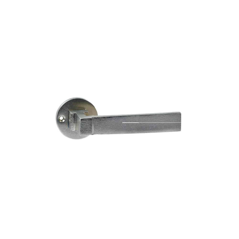 ANVIL-LEVER HANDLE / OLD SILVER / SPRING LOADED in Old Silver
