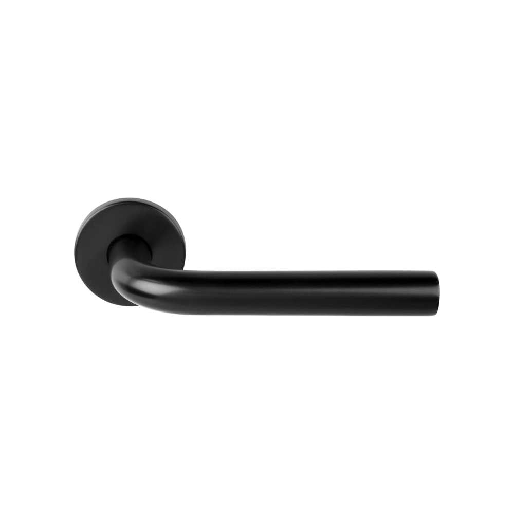 BASICS LB3-19 sprung lever handle on rose EN1906 class 3 PVD gunmetal in Gun Metal PVD