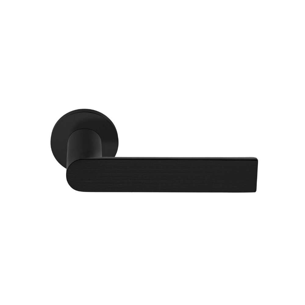 ARC PBA101-G sprung lever handle on rose PVD satin black in Satin Black PVD
