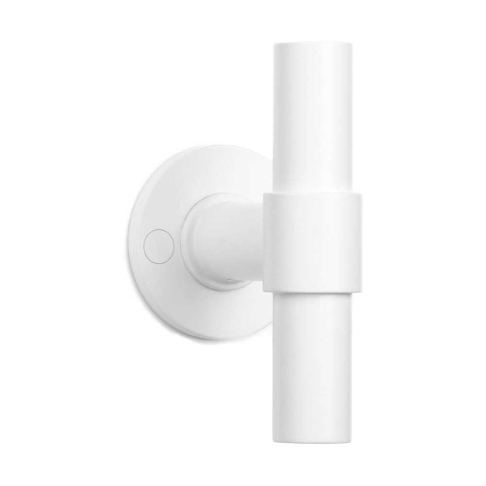 PIET BOON PBT20/50 sprung lever handle 20mm on rose white in White