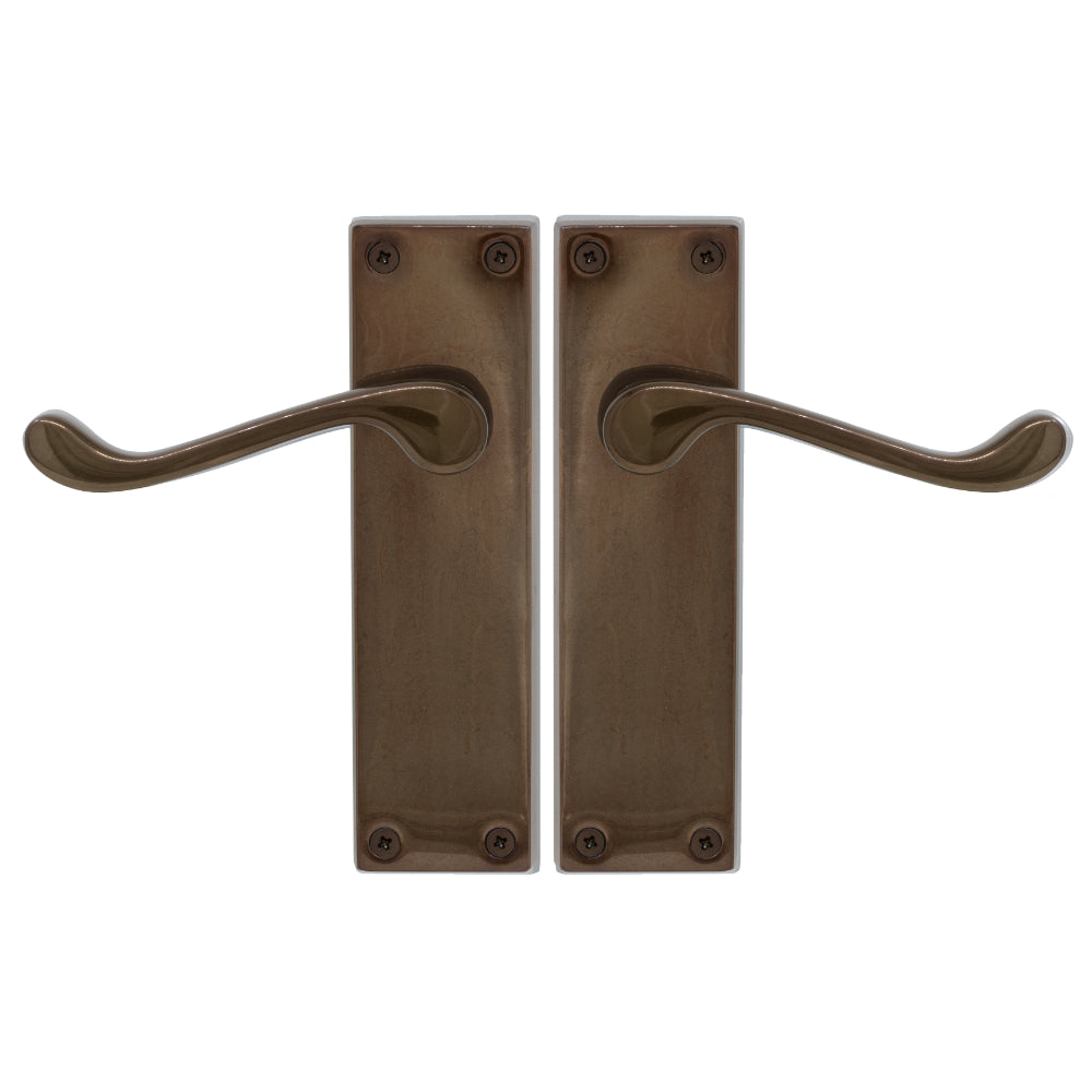 Victorian Lever Latch in Antique Bronze