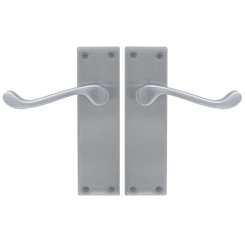 Victorian Lever Latch in Satin Chrome