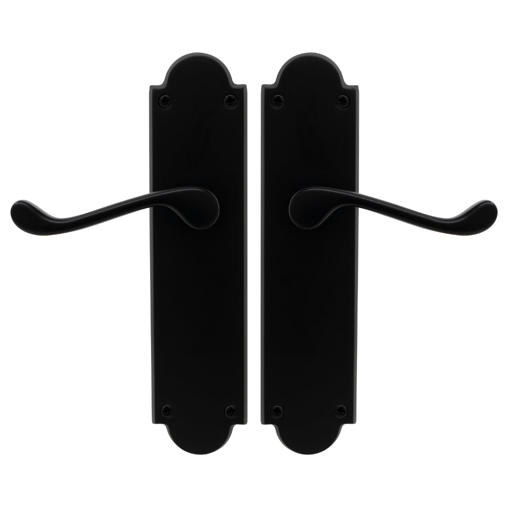 Victorian Lever Latch in Matt Black