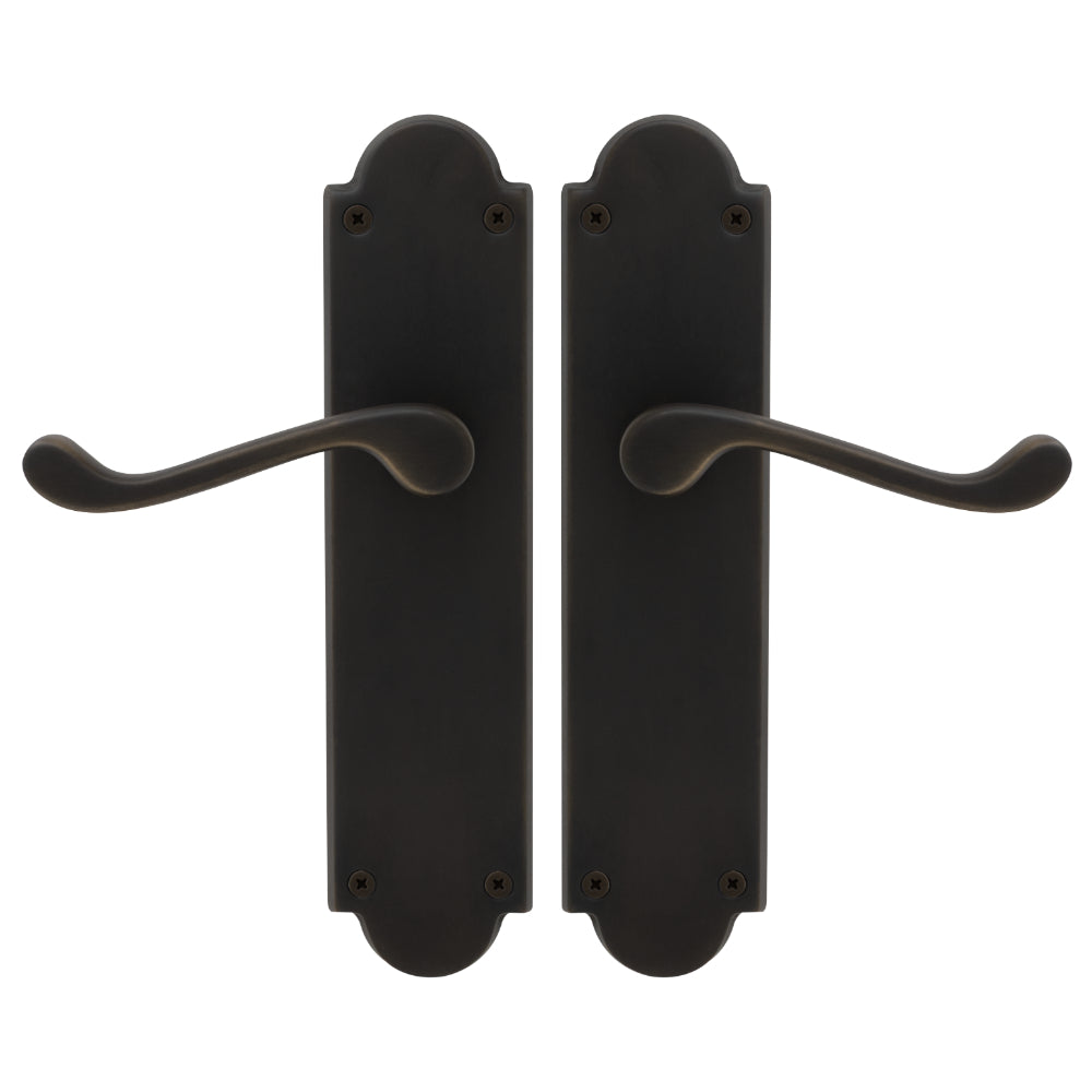Victorian Lever Latch in Dark Roman Brass