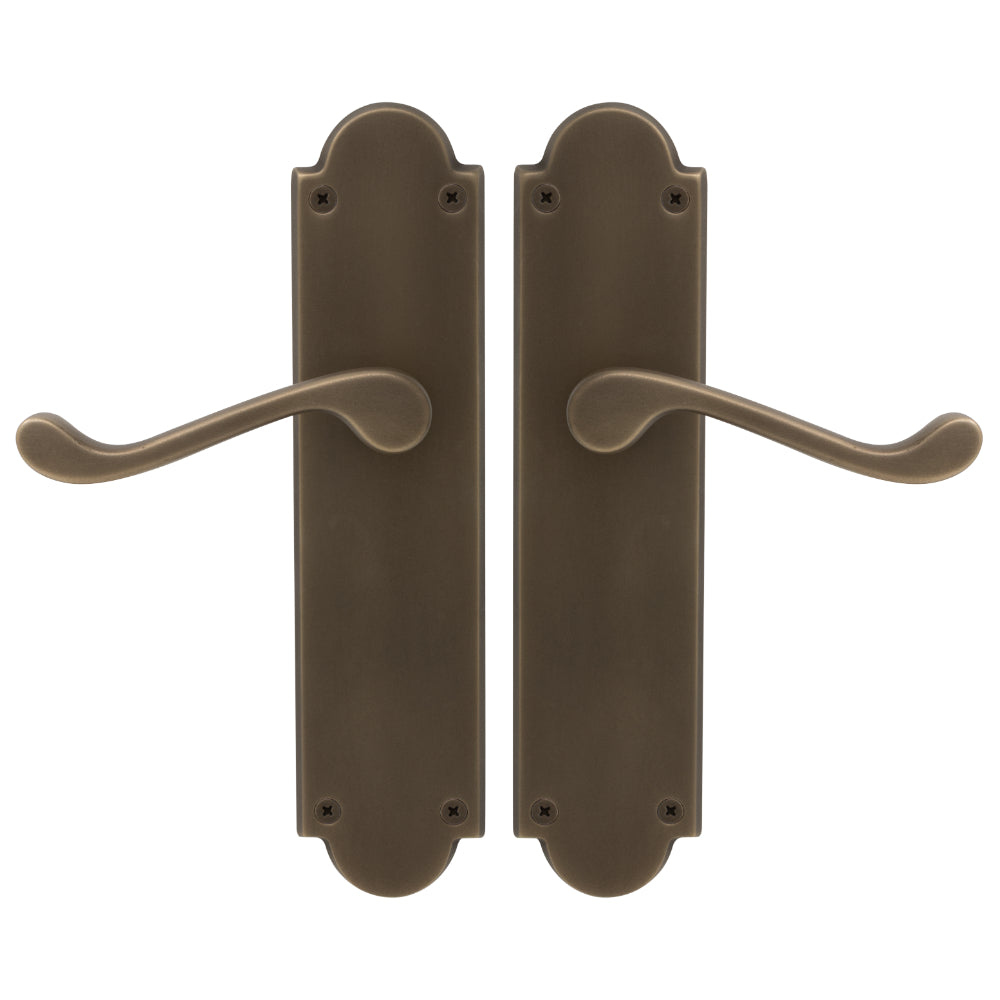 Victorian Lever Latch in Roman Brass
