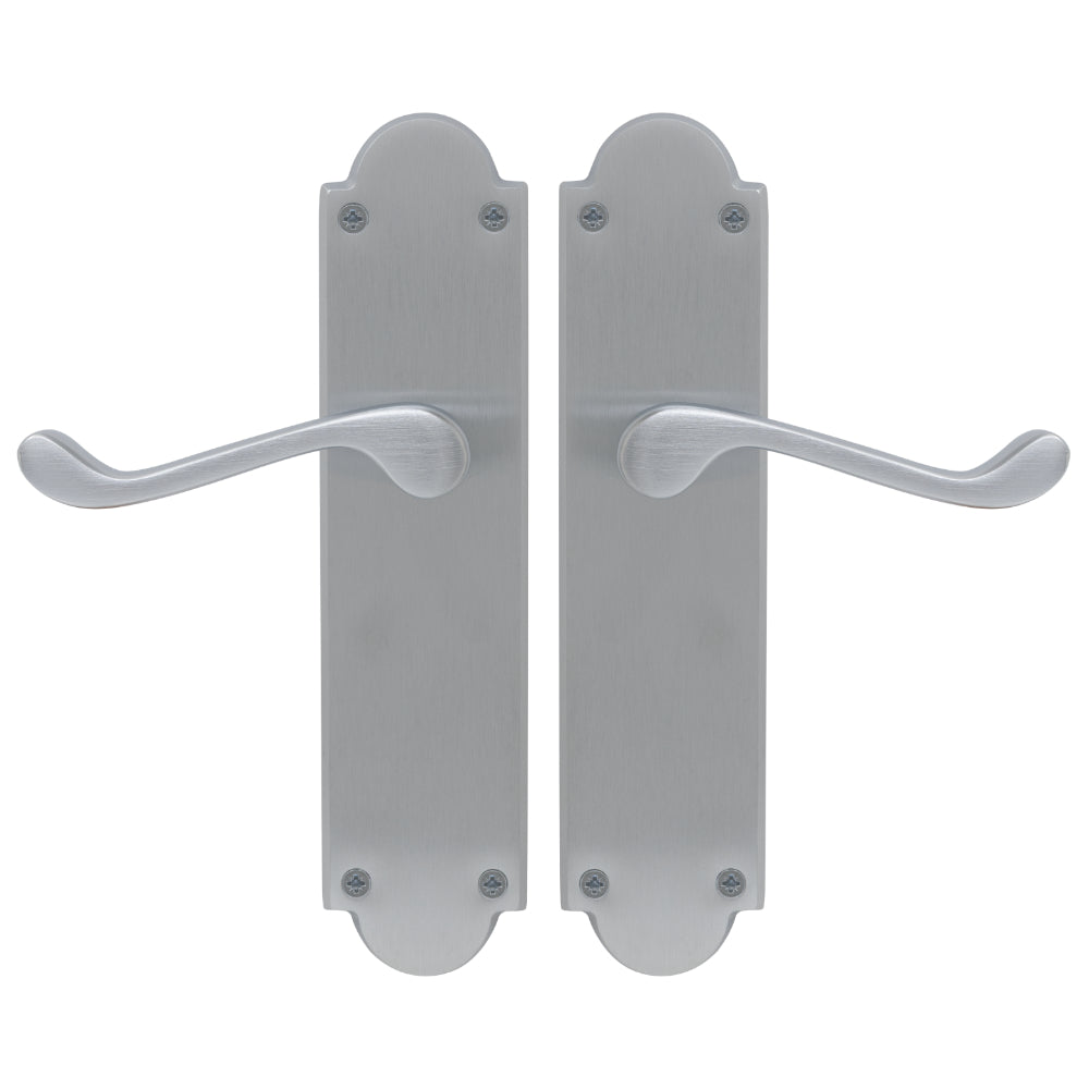 Victorian Lever Latch in Satin Chrome