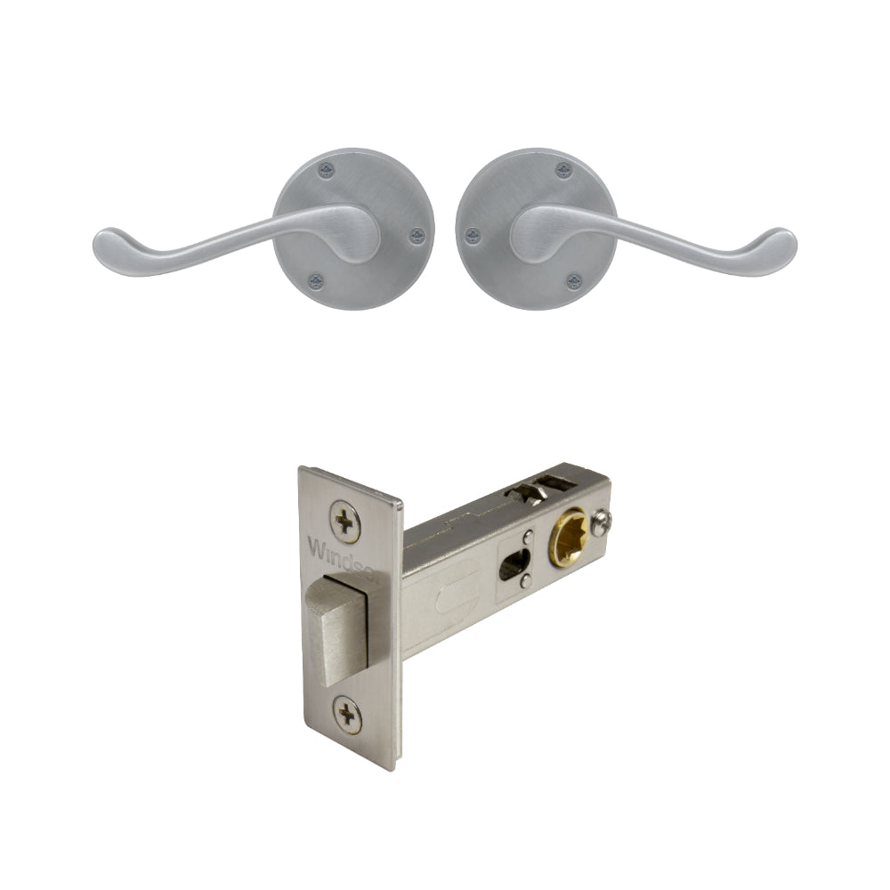 York Passage Set in Satin Chrome