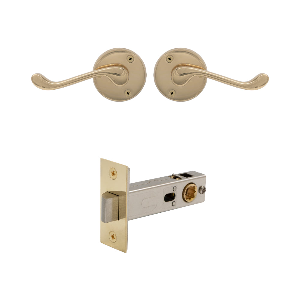 York Passage Set in Unlacquered Brass