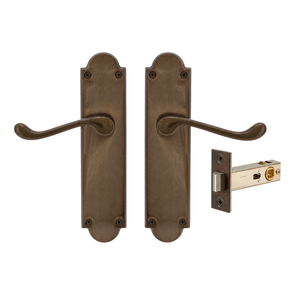 York Victorian Longplate - Passage Set in Antique Bronze