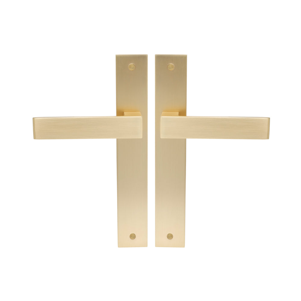 Galaxy - Pegasus Elite Longplate Lever Set in Matt Satin Brass