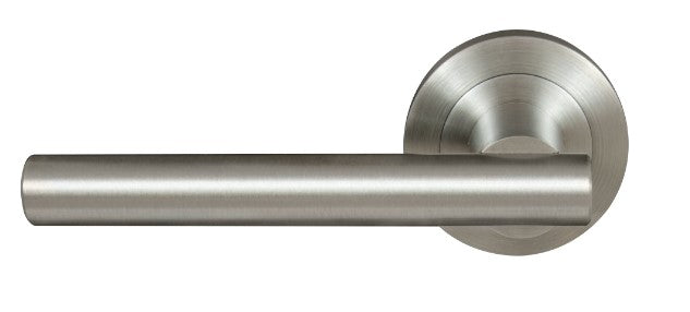 Charleston Round Rose Passage Set in Brushed Nickel