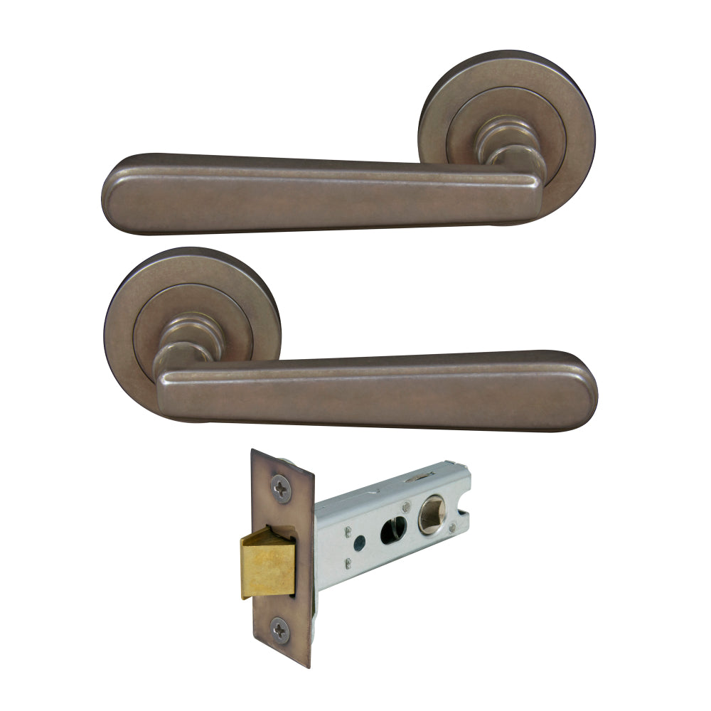 Villa Round Rose Passage Set in Natural Bronze