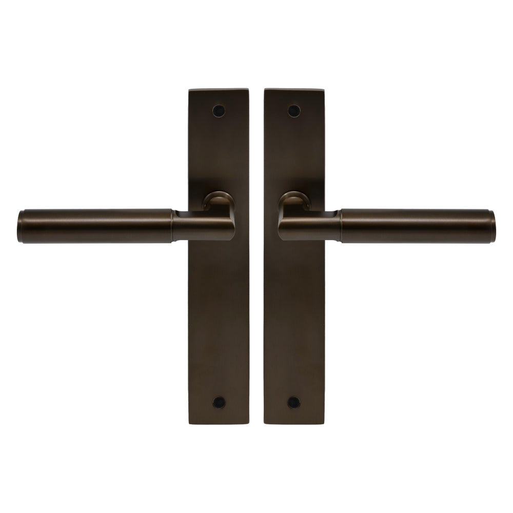 NIDO - Lumina Longplate Lever Set - Plain in Cocoa Bronze
