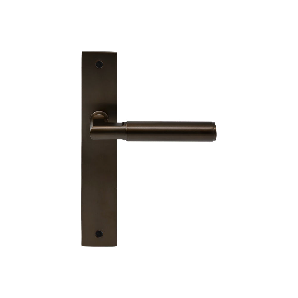 NIDO - Lumina Longplate Dummy Lever LH - Plain in Cocoa Bronze