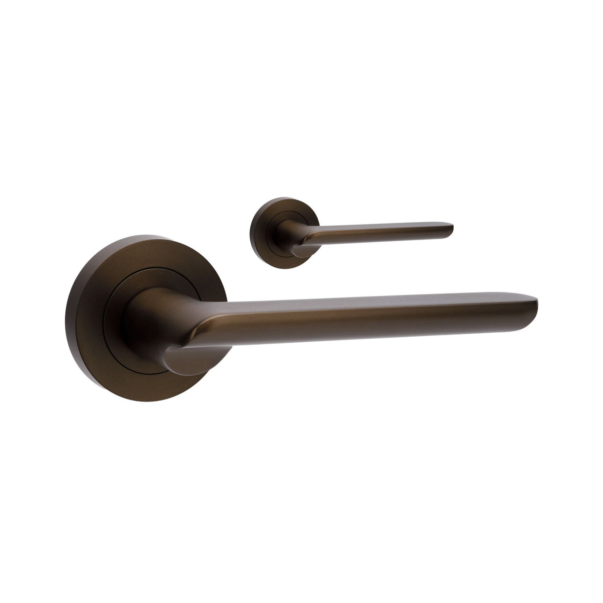 +Regent Lever Handle in Ember Bronze