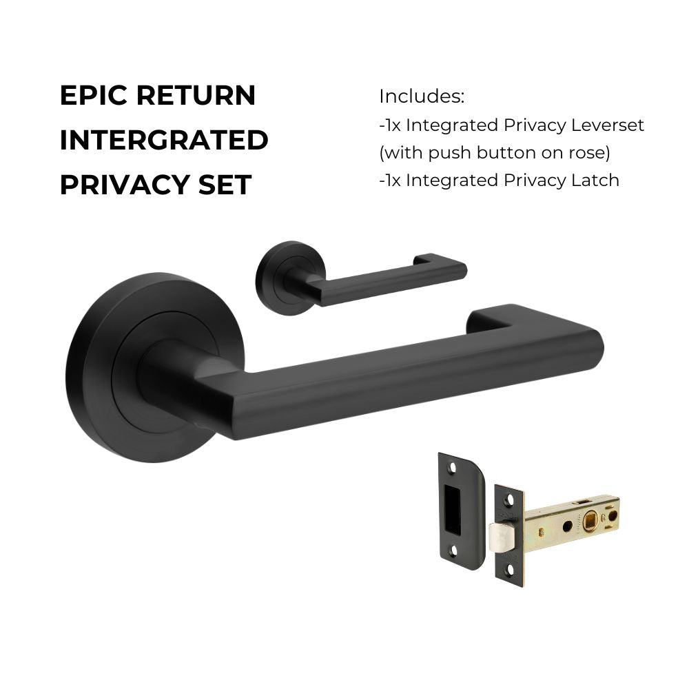 +Epic Return Privacy Set, Includes Integrated Privacy Kit in Black / Brass