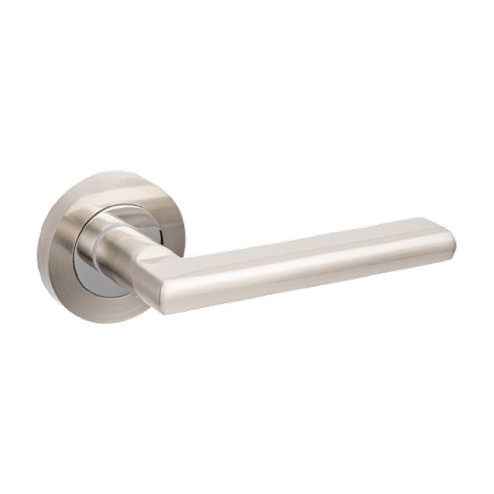 Epic Lever Set in Brushed Nickel / Chrome Plated