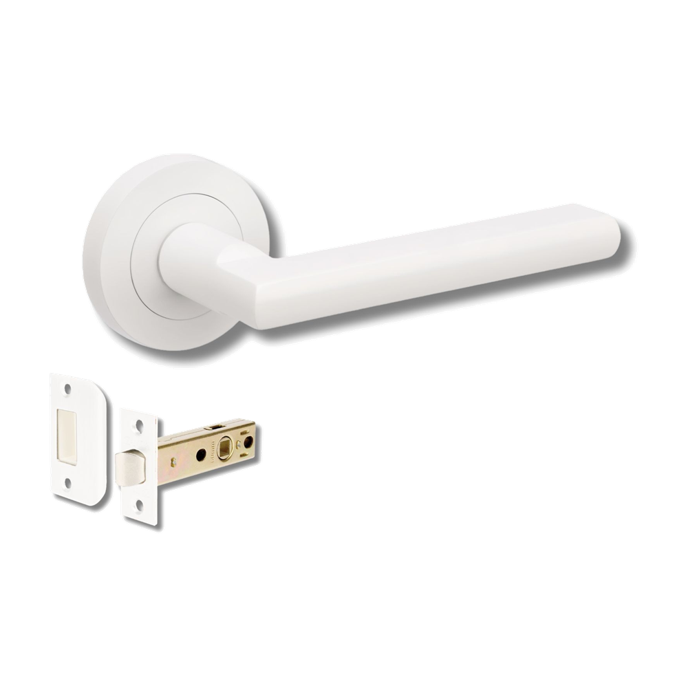 Epic Passage Set, Includes 1131 Latch in Matt White