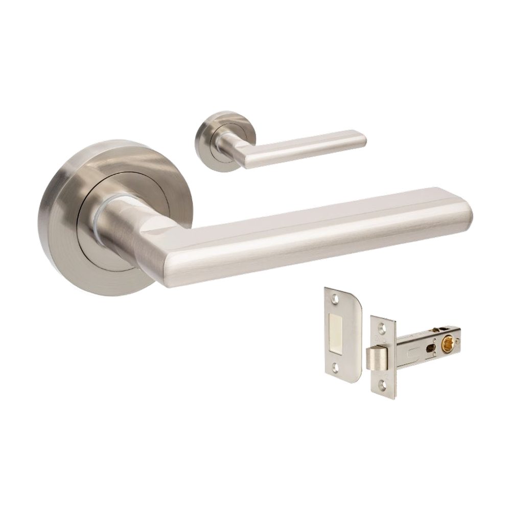 Epic Privacy Set, Includes Privacy Latch in Brushed Nickel / Chrome Plated