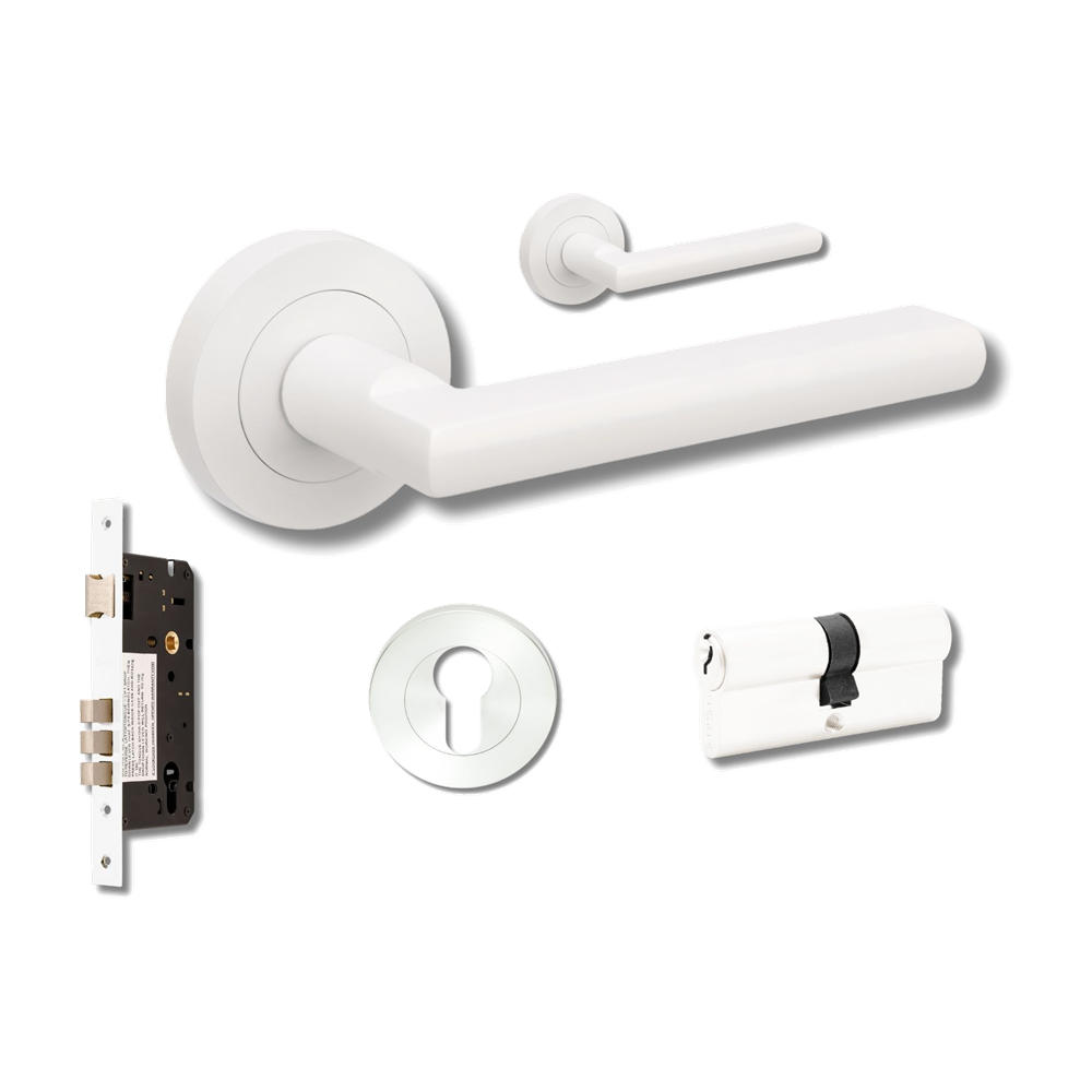 Epic Entrance Set - includes 10020, 1143, 7020 & 1147 (70mm Key/Key) in Matt White
